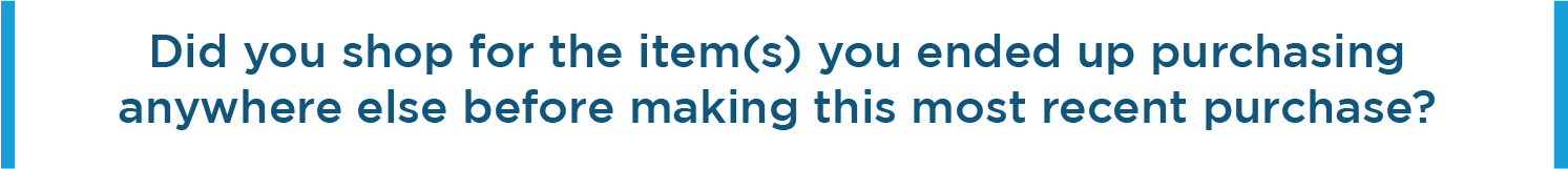 Did-you-shop-for-the-items-you-ended-up-purchasing-anywhere-else-before-making-this-most-recent